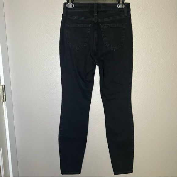 NEW Abercrombie & Fitch The Skinny black high rise jeans women’s size 25 / 0 - Picture 6 of 9